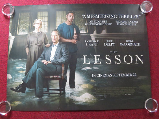 THE LESSON UK QUAD ROLLED POSTER RICHARD E. GRANT JULIE DELPY 2023 Rendezvous Cinema Movie posters