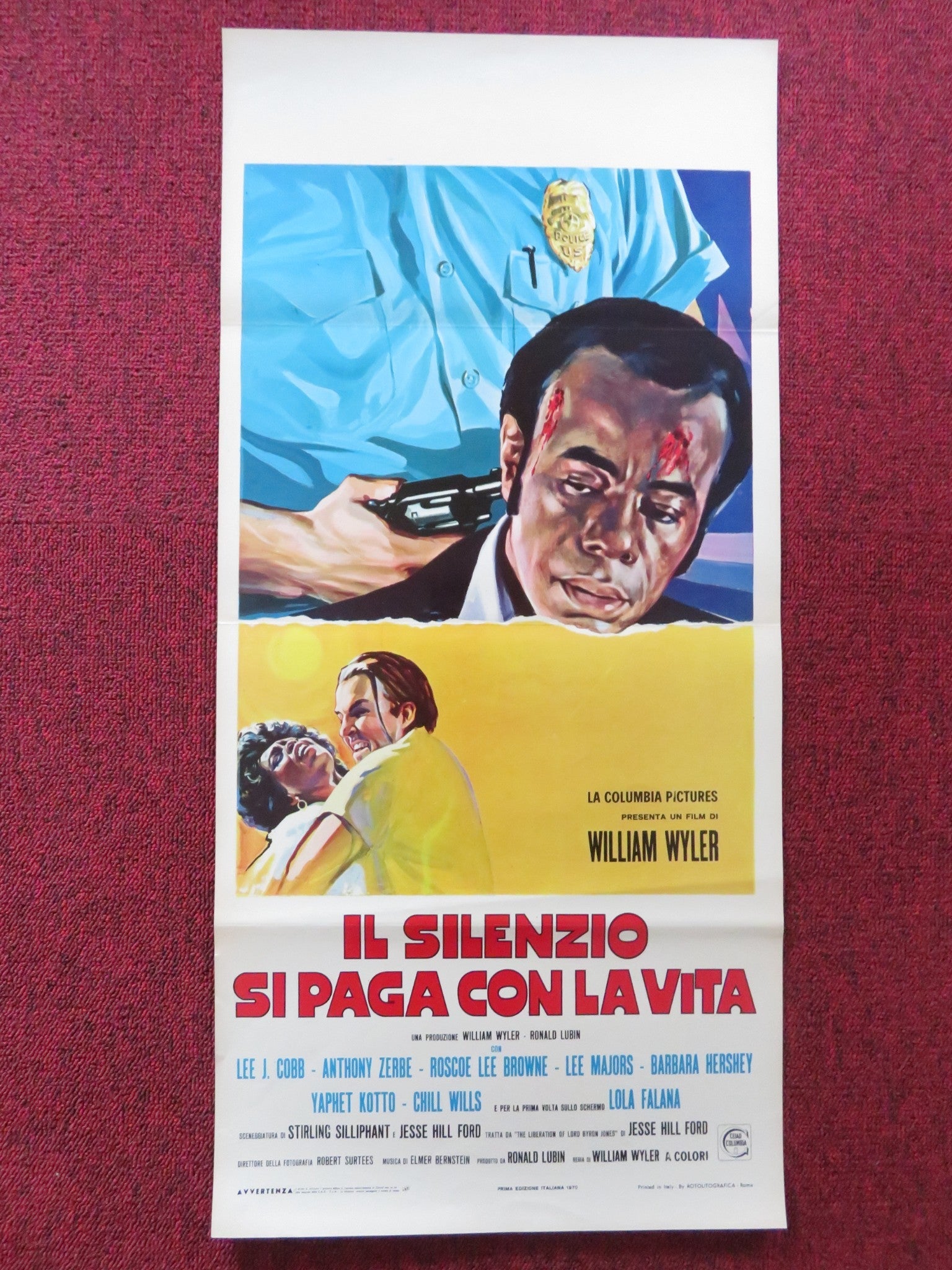 THE LIBERATION OF L. B. JONES ITALIAN LOCANDINA POSTER LEE J. COBB A. ZERBE 1970 Rendezvous Cinema Movie posters