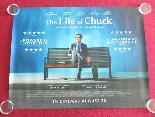 THE LIFE OF CHUCK - B UK QUAD ROLLED POSTER STEPHEN KING TOM HIDDLESTON 2024 - Rendezvous Cinema