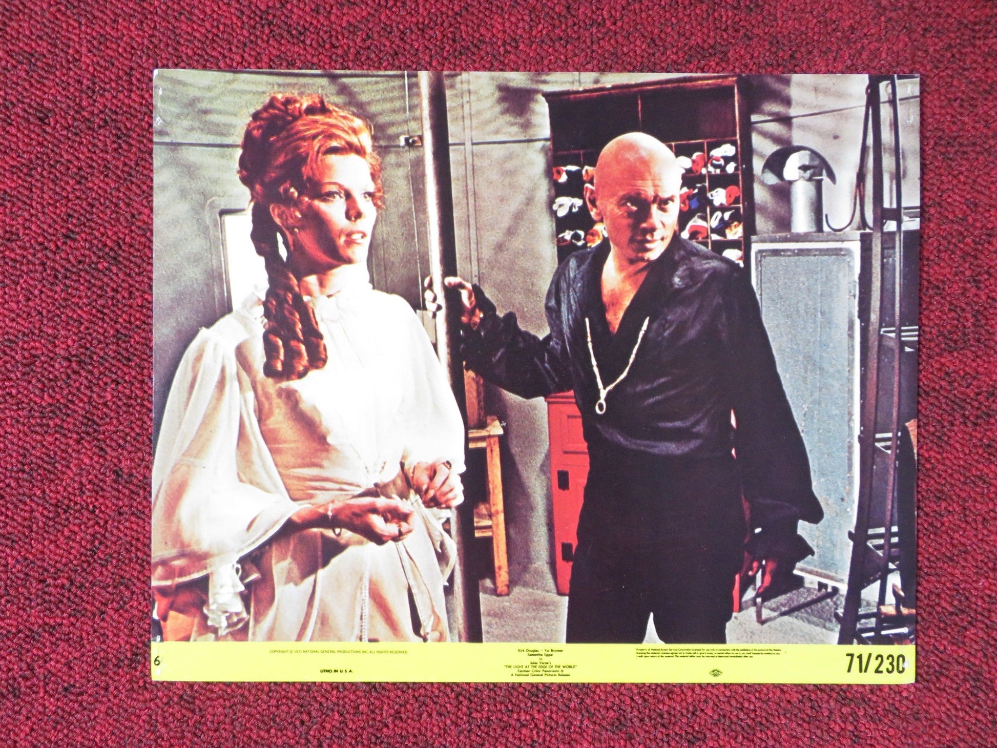 THE LIGHT AT THE EDGE OF THE WORLD - 6 LOBBY CARD KIRK DOUGLAS YUL BRYNNER 1971 Rendezvous Cinema Movie posters