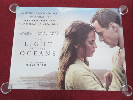 The Light Between Oceans UK Quad Rolled Poster Michael Fassbender Vikander 2016 Movie posters