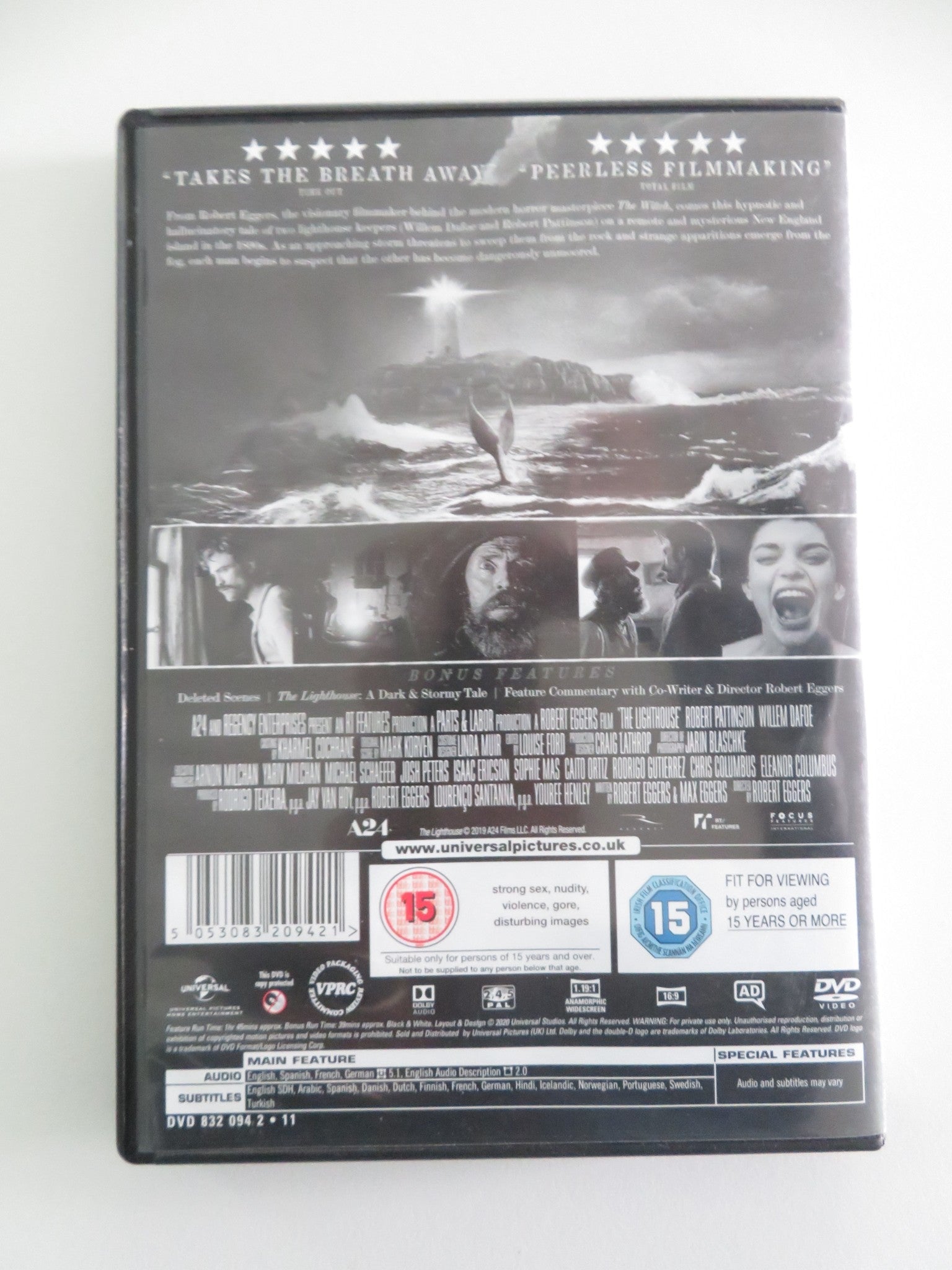 The Lighthouse (DVD) Robert Pattinson Willem Dafoe 2019 Region 2, 4, 5 Movie posters