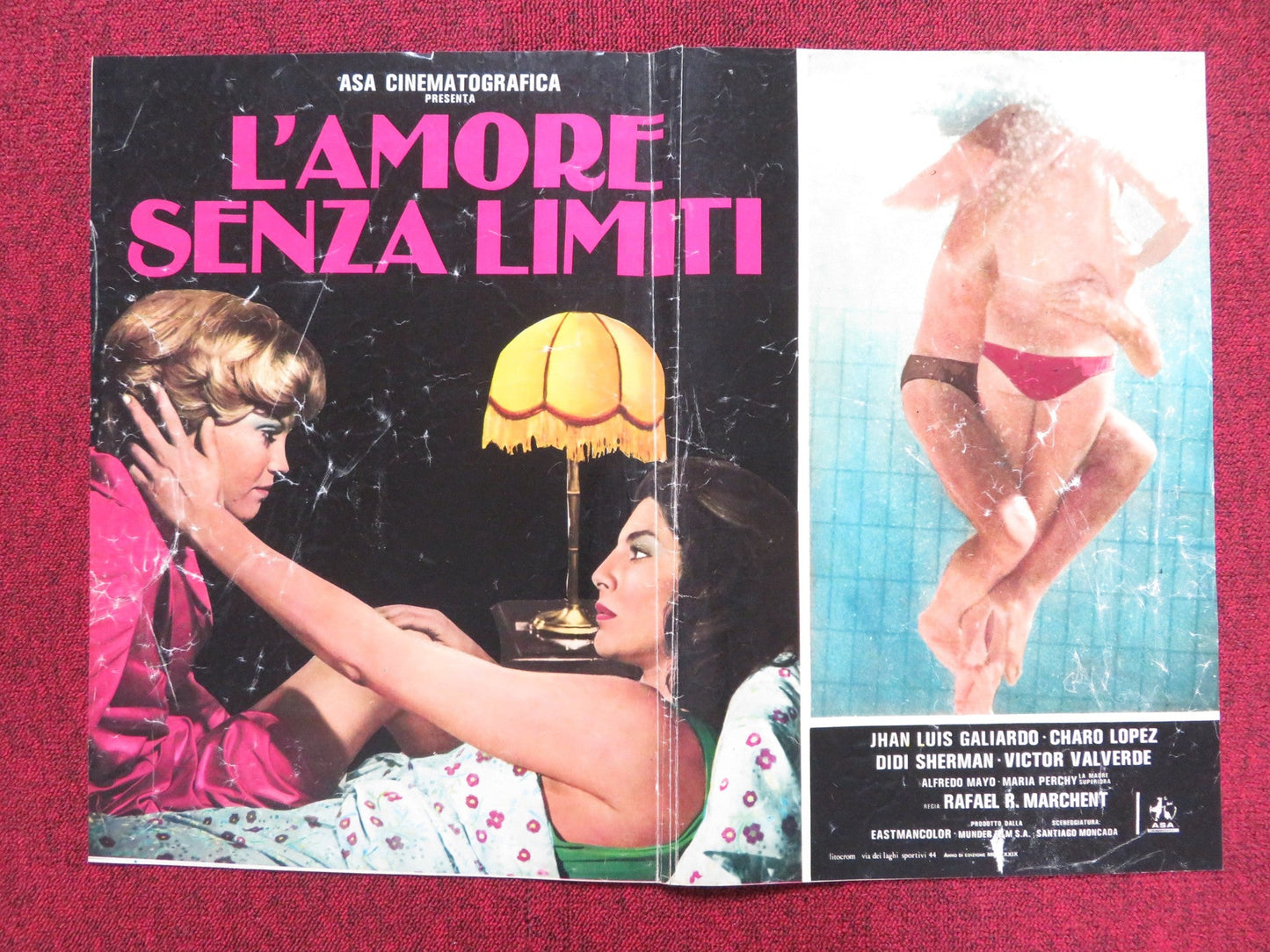 THE LIMIT OF LOVE - C ITALIAN FOTOBUSTA POSTER JUAN LUIS GALIARDO C. LOPEZ 1979 Rendezvous Cinema Movie posters