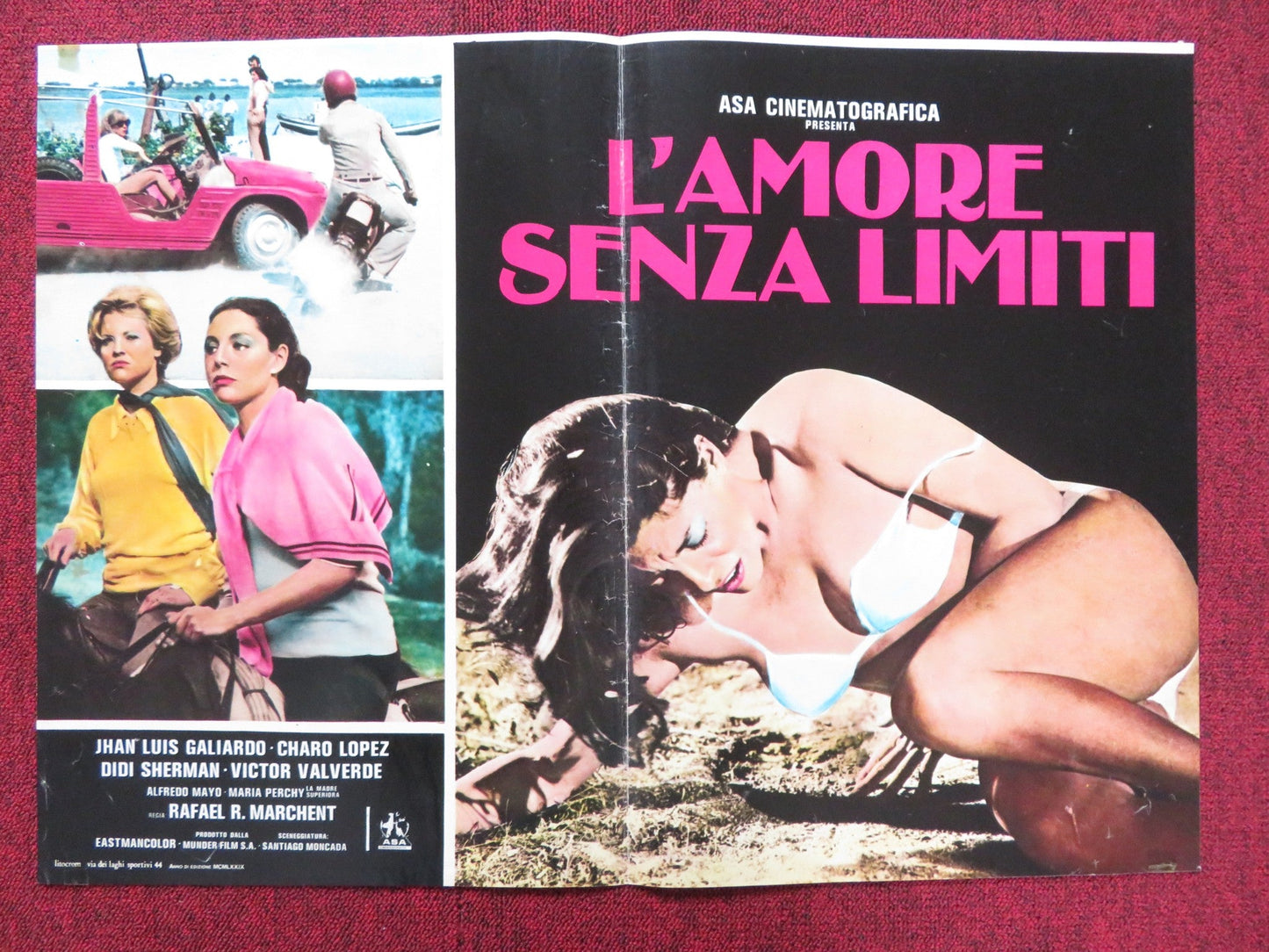 THE LIMIT OF LOVE - E ITALIAN FOTOBUSTA POSTER JUAN LUIS GALIARDO C. LOPEZ 1979 Rendezvous Cinema Movie posters