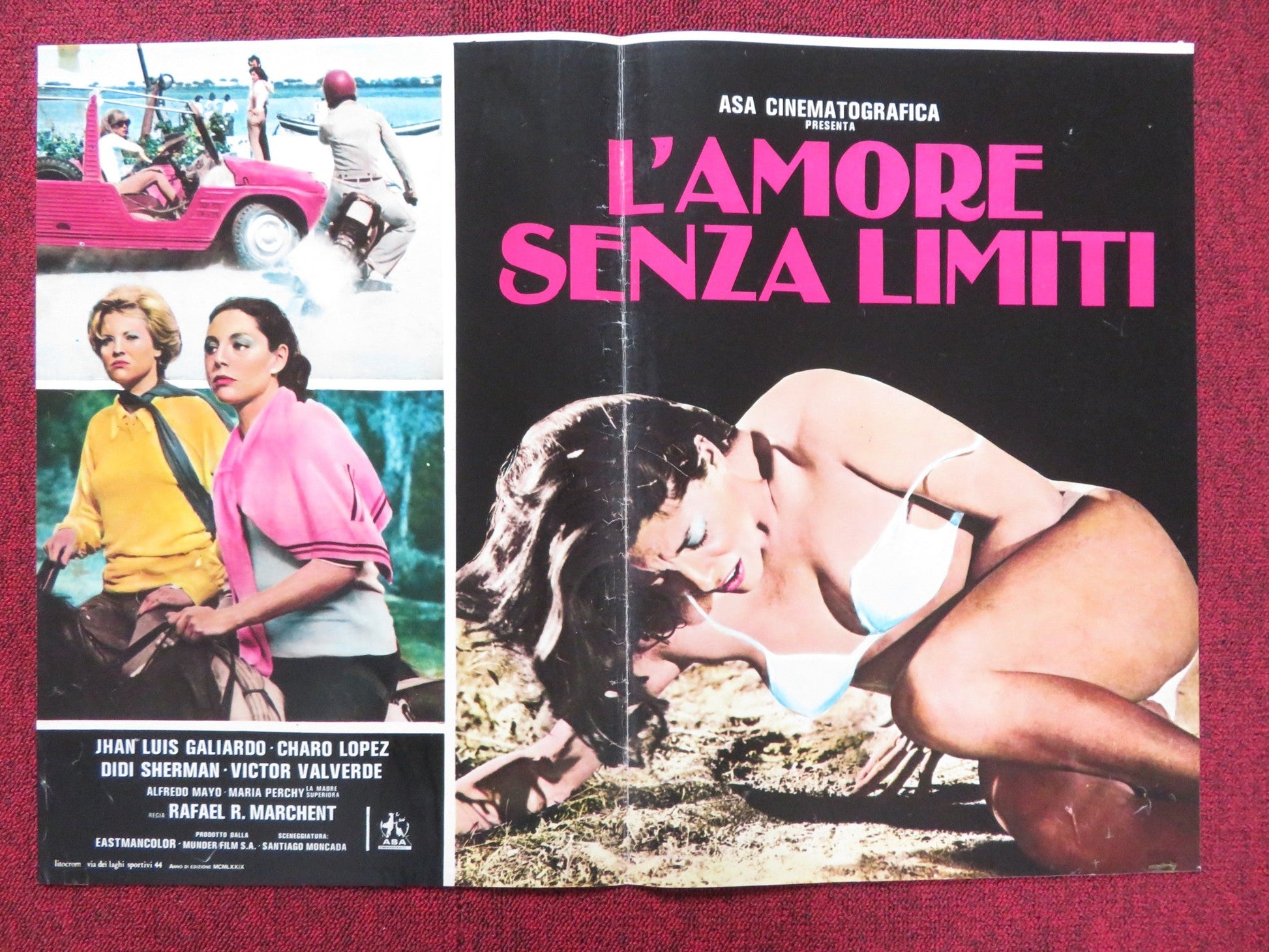 THE LIMIT OF LOVE - E ITALIAN FOTOBUSTA POSTER JUAN LUIS GALIARDO C. LOPEZ 1979 Rendezvous Cinema Movie posters