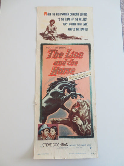 THE LION AND THE HORSE US INSERT POSTER STEVE COCHRAN WILDFIRE THE HORSE 1952 Rendezvous Cinema Movie posters