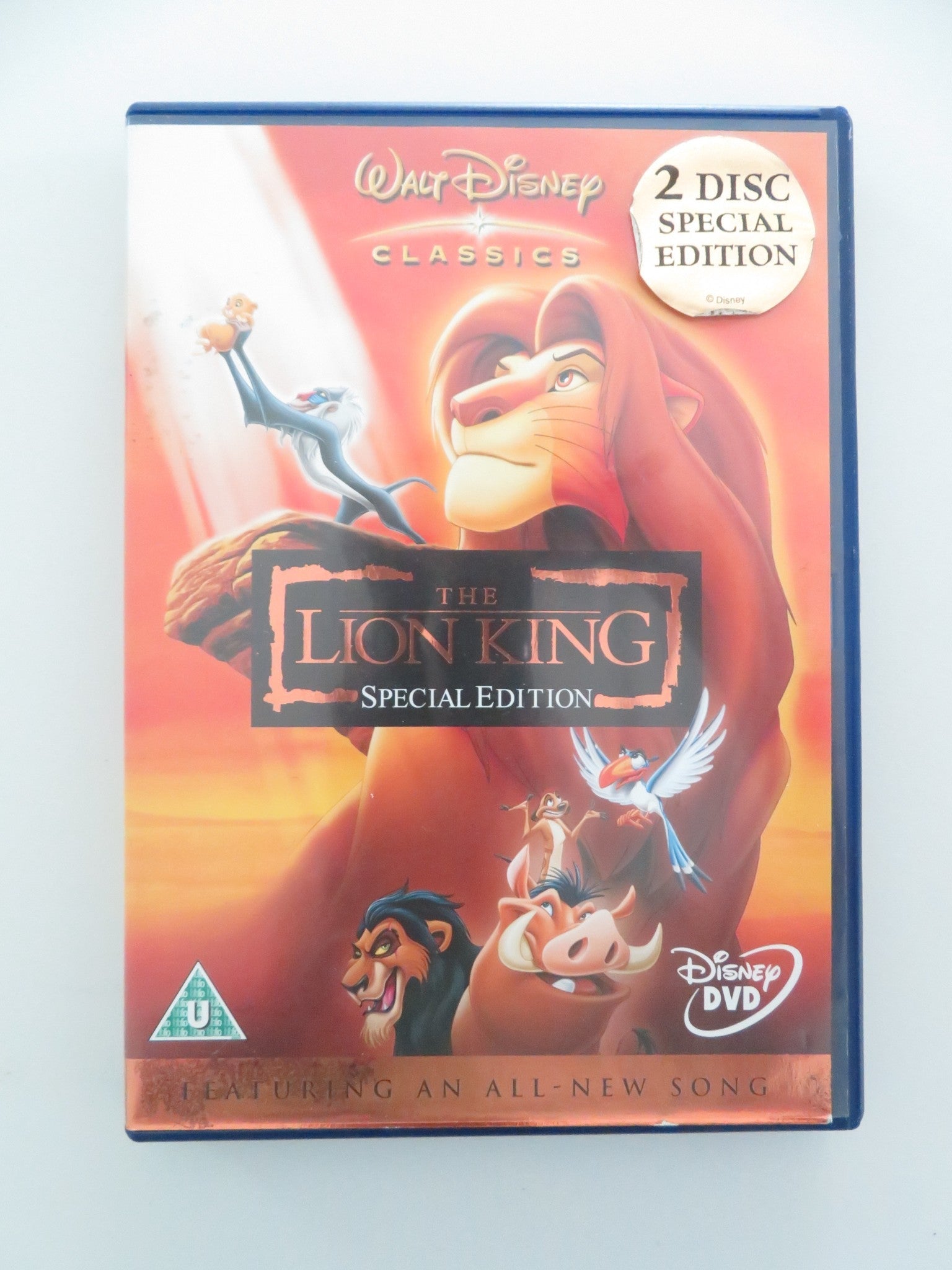 THE LION KING - 2 DISC SPECIAL EDITION (DVD) JAMES EARL JONES 1994 REGION 2 Movie posters