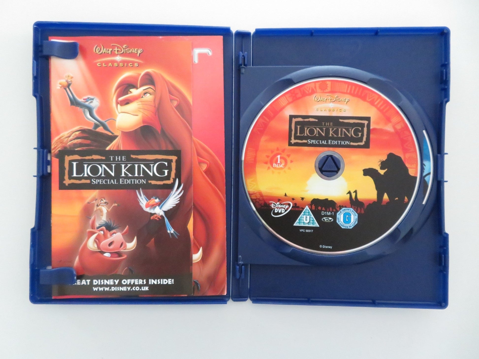 THE LION KING - 2 DISC SPECIAL EDITION (DVD) JAMES EARL JONES 1994 REGION 2 Movie posters