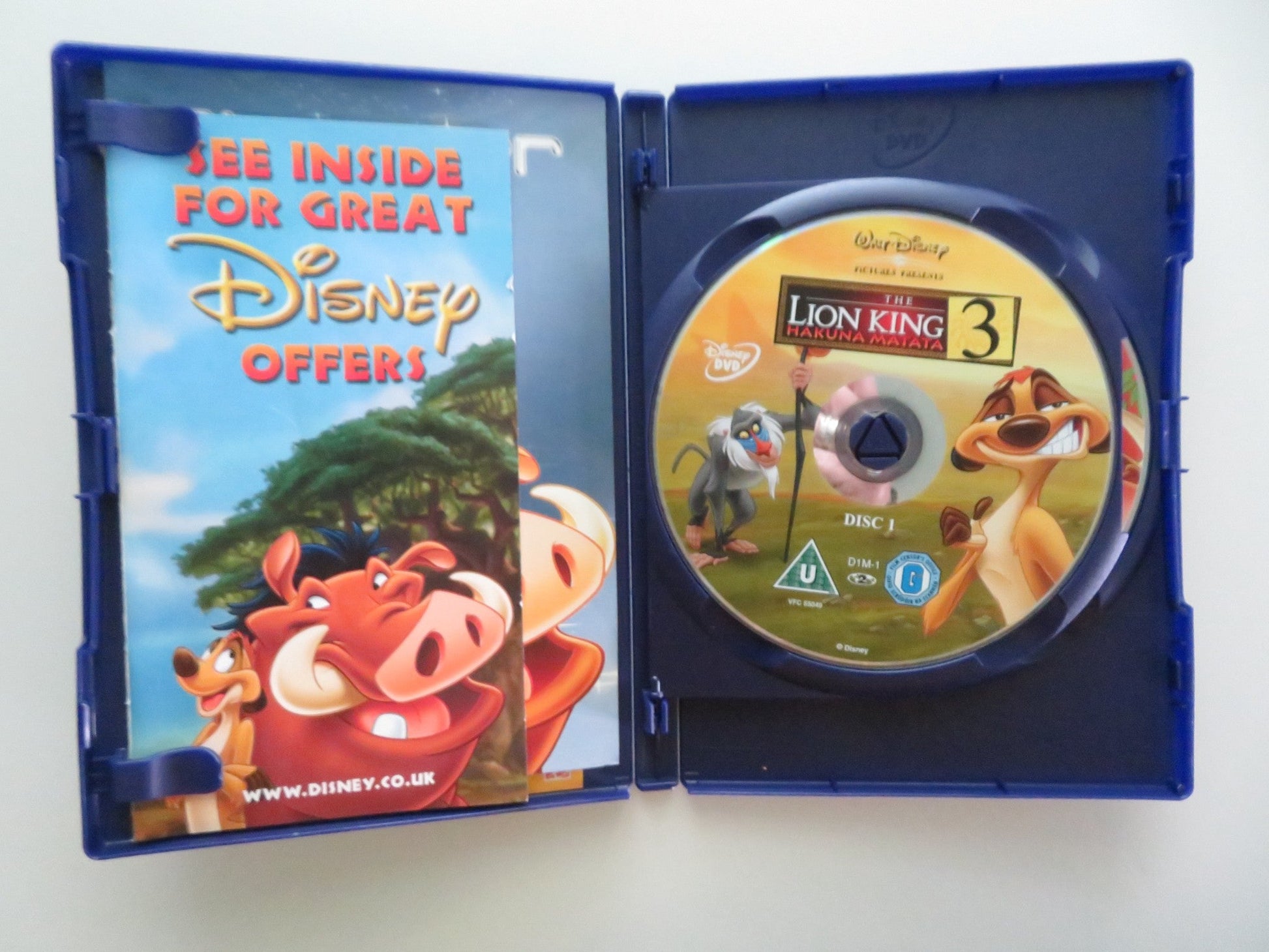 THE LION KING 3: HAKUNA MATATA (DVD) DISNEY NATHAN LANE ERNIE SAB 2004 REGION 2 Movie posters
