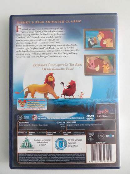 THE LION KING - B DIAMOND EDITION (DVD) DISNEY JAMES EARL JONES 1994 REGION 2 Movie posters