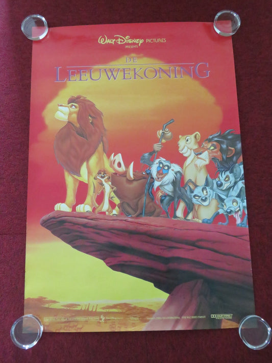 THE LION KING DUTCH POSTER ROLLED DISNEY JAMES EARL JONES JEREMY IRONS 1994 Movie posters