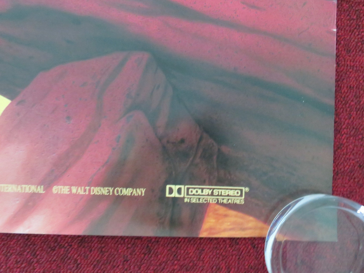 THE LION KING DUTCH POSTER ROLLED DISNEY JAMES EARL JONES JEREMY IRONS 1994 Movie posters