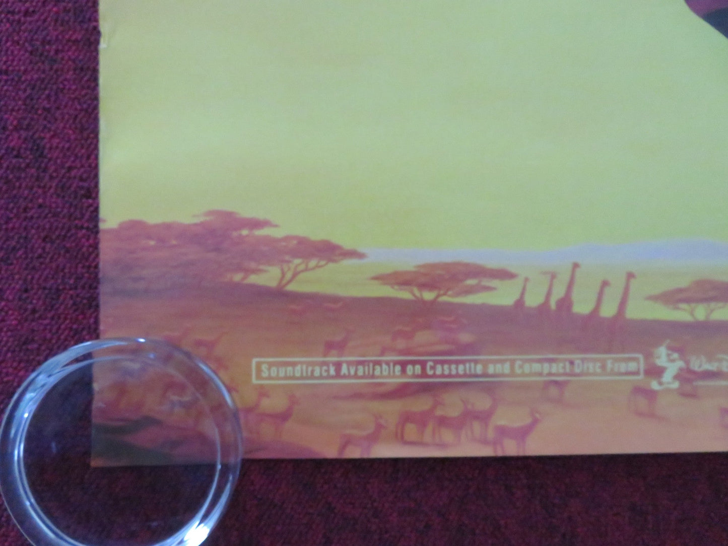 THE LION KING DUTCH POSTER ROLLED DISNEY JAMES EARL JONES JEREMY IRONS 1994 Movie posters