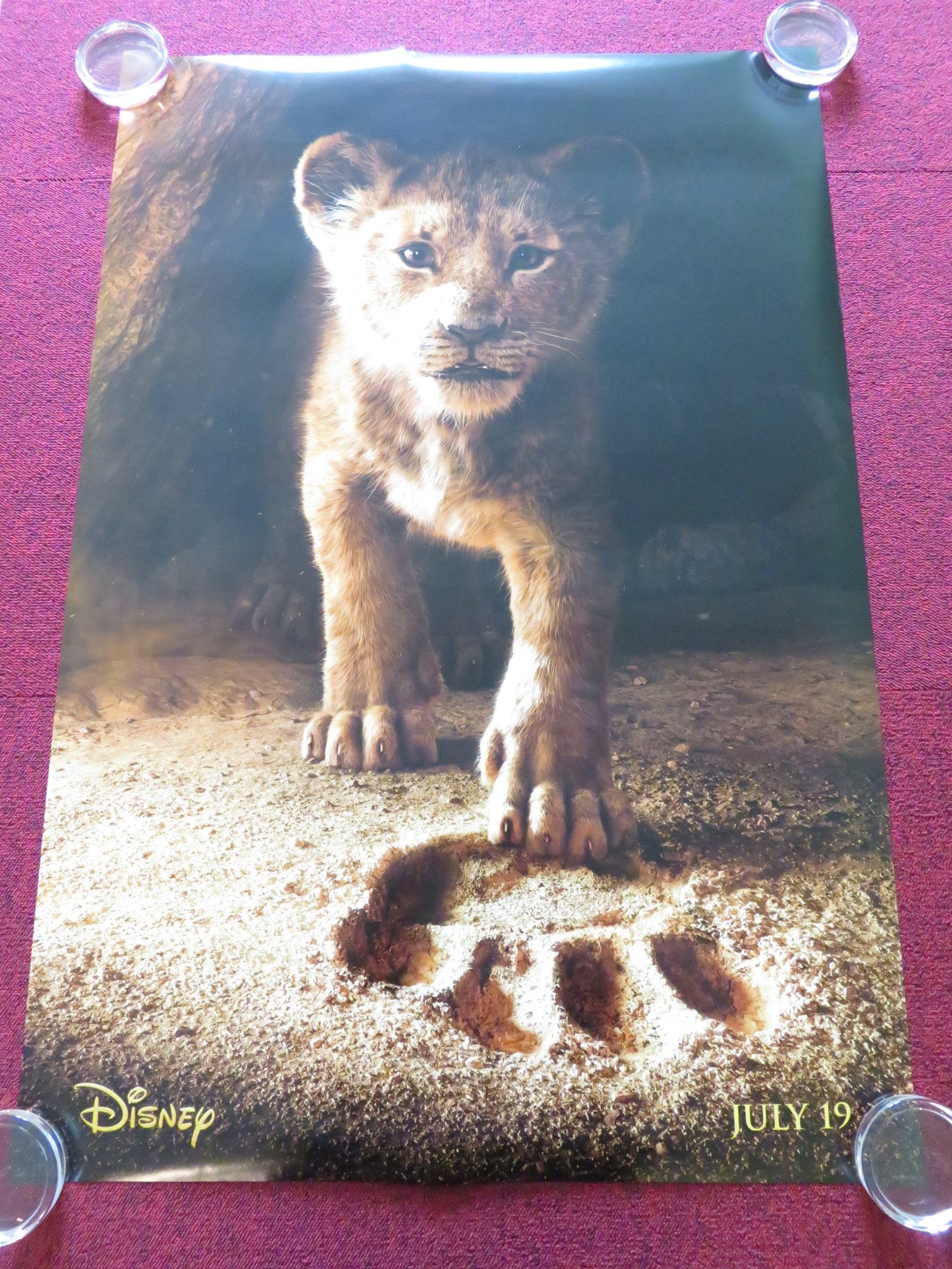 THE LION KING US ONE SHEET ROLLED POSTER DISNEY CHIWETEL EJIOFOR 2019 Rendezvous Cinema Movie posters