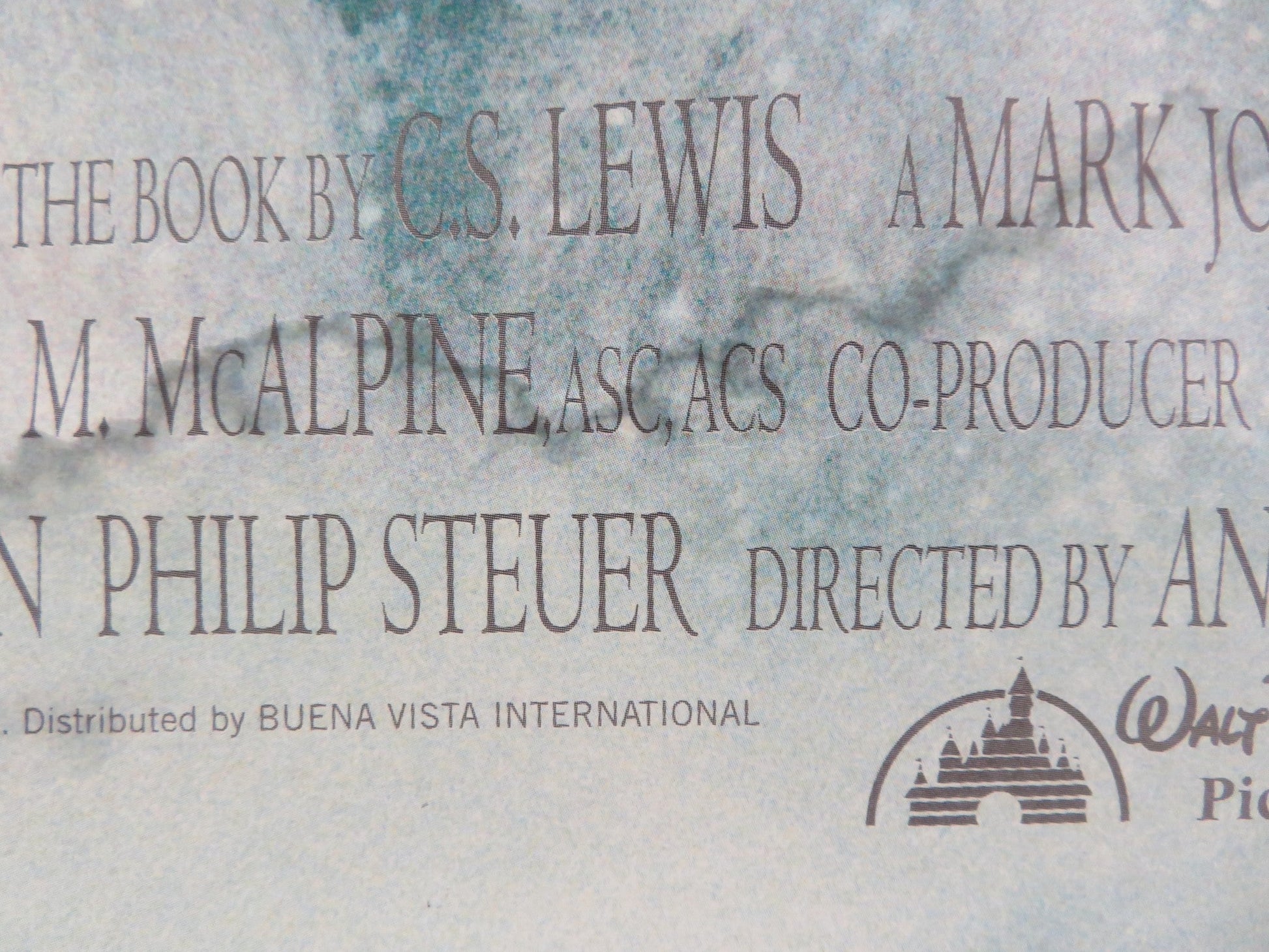 THE LION, THE WITCH AND THE WARDROBE UK QUAD ROLLED POSTER DISNEY SWINTON 2005 Movie posters