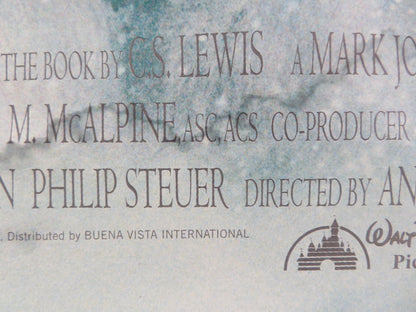 THE LION, THE WITCH AND THE WARDROBE UK QUAD ROLLED POSTER DISNEY SWINTON 2005 Movie posters