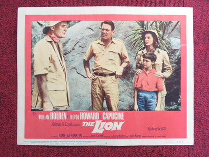 THE LION US LOBBY CARD FULL SET WILLIAM HOLDEN TREVOR HOWARD CAPUCINE 1962 Rendezvous Cinema Movie posters