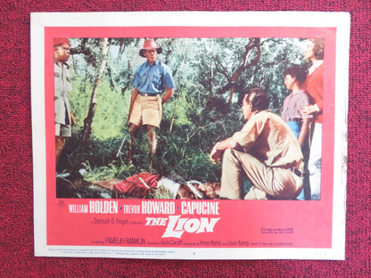 THE LION US LOBBY CARD FULL SET WILLIAM HOLDEN TREVOR HOWARD CAPUCINE 1962 Rendezvous Cinema Movie posters