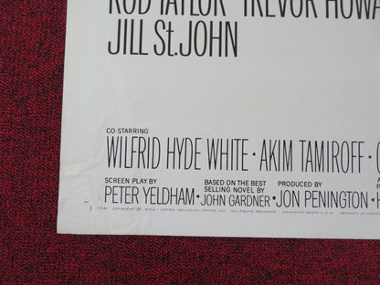 THE LIQUIDATOR FOLDED US ONE SHEET POSTER ROD TAYLOR TREVOR HOWARD 1965 Rendezvous Cinema Movie posters