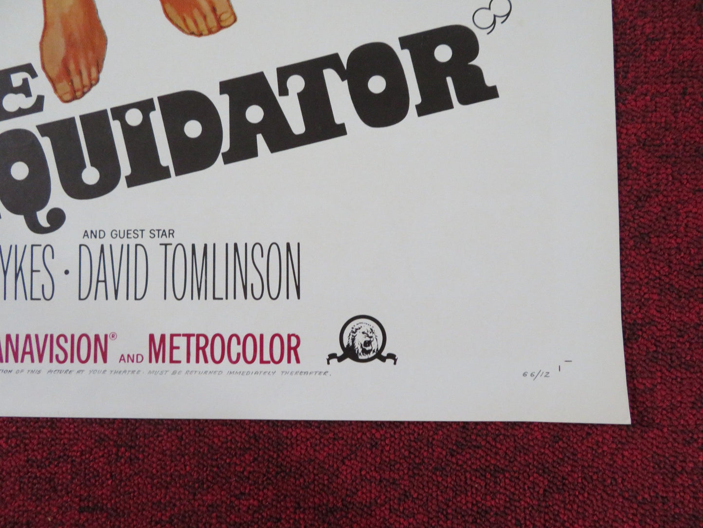 THE LIQUIDATOR FOLDED US ONE SHEET POSTER ROD TAYLOR TREVOR HOWARD 1965 Rendezvous Cinema Movie posters