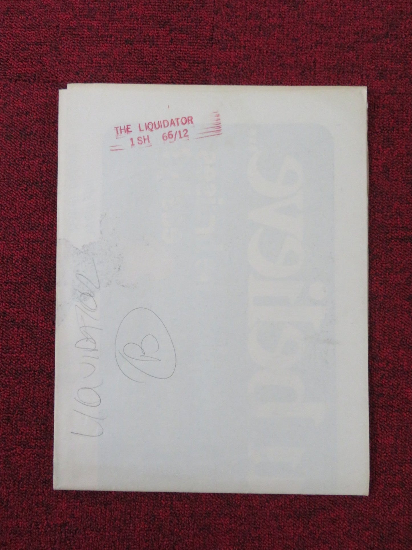 THE LIQUIDATOR FOLDED US ONE SHEET POSTER ROD TAYLOR TREVOR HOWARD 1965 Rendezvous Cinema Movie posters