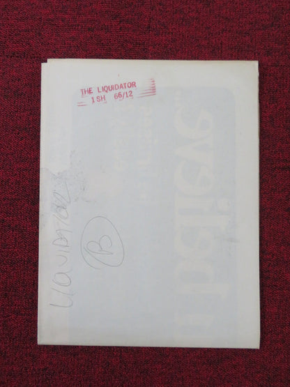 THE LIQUIDATOR FOLDED US ONE SHEET POSTER ROD TAYLOR TREVOR HOWARD 1965 Rendezvous Cinema Movie posters