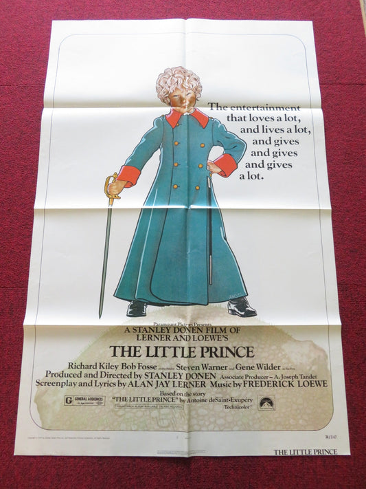 THE LITTLE PRINCE FOLDED US ONE SHEET POSTER STEVEN WARNER GENE WILDER 1974 Rendezvous Cinema Movie posters
