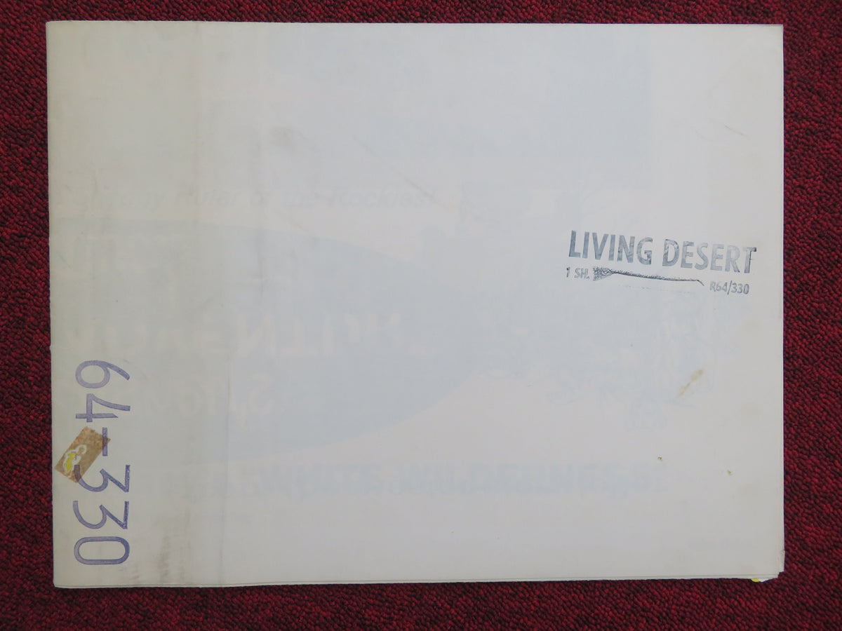 The Living Desert Folded US One Sheet Poster Disney Winston Hibler R1964 Movie posters