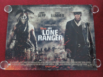 THE LONE RANGER - B UK QUAD ROLLED POSTER JOHNNY DEPP ARMIE HAMMER 2013 Movie posters