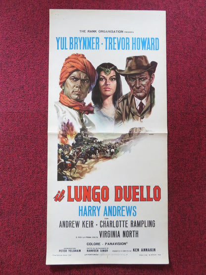 THE LONG DUEL ITALIAN LOCANDINA POSTER YUL BRYNNER TREVOR HOWARD 1967 Rendezvous Cinema Movie posters