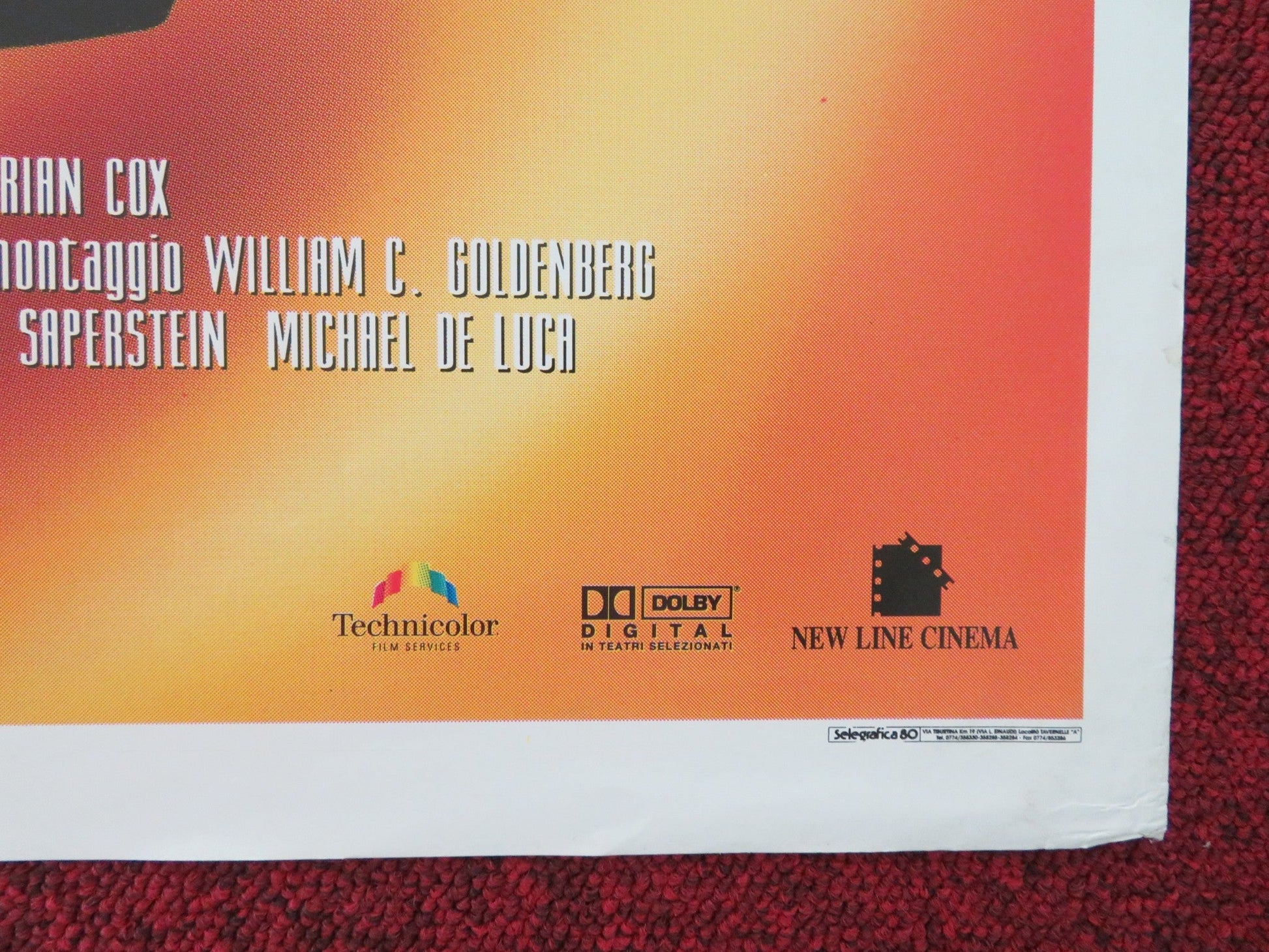 THE LONG KISS GOODNIGHT ITALIAN FOGLIO POSTER GEENA DAVIS SAMUEL L. JACKSON 1996 Movie posters