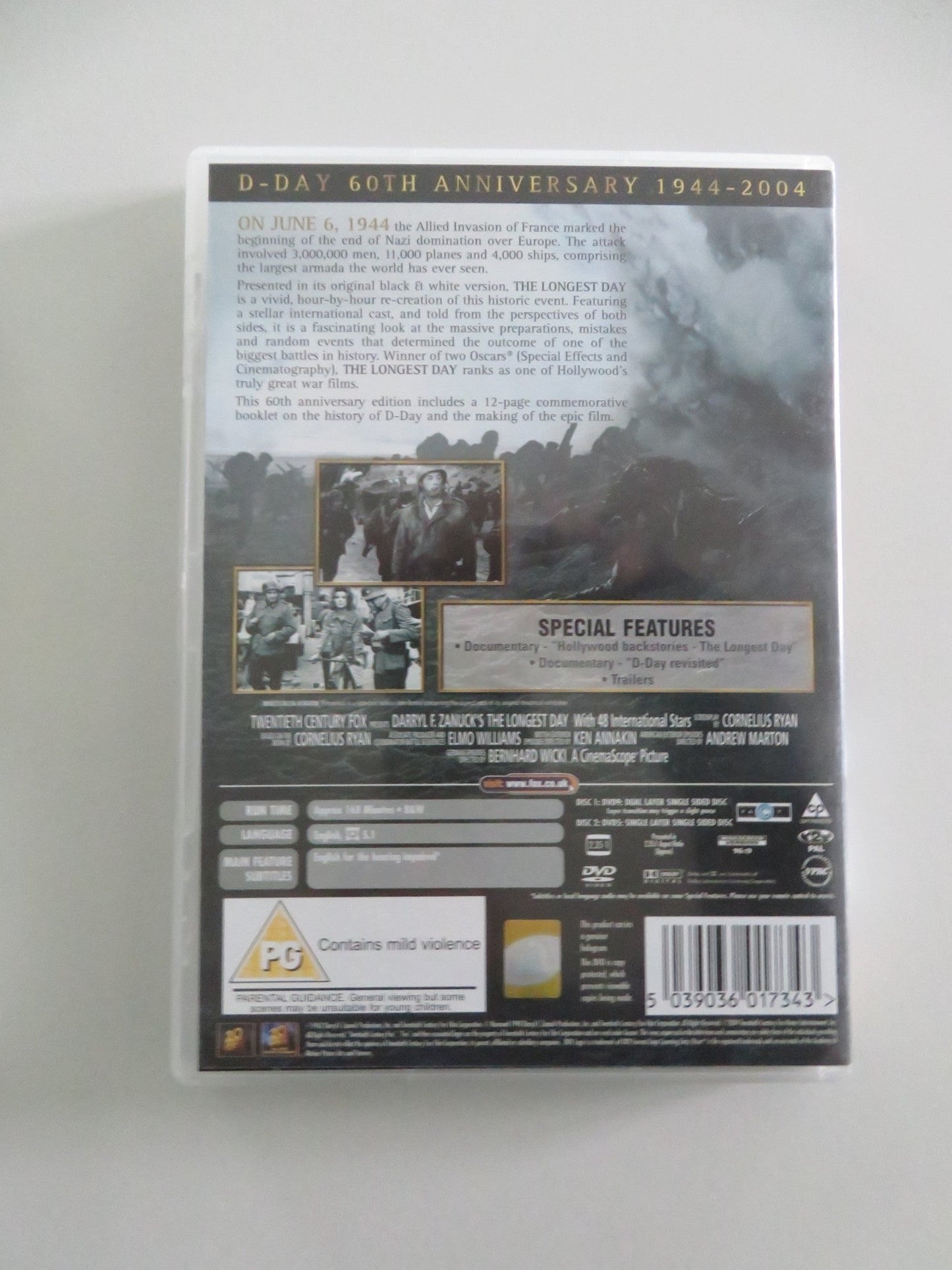 The Longest Day - 2 Disc Collector's edition (DVD) Richard Burton 1962 Region 2 Movie posters