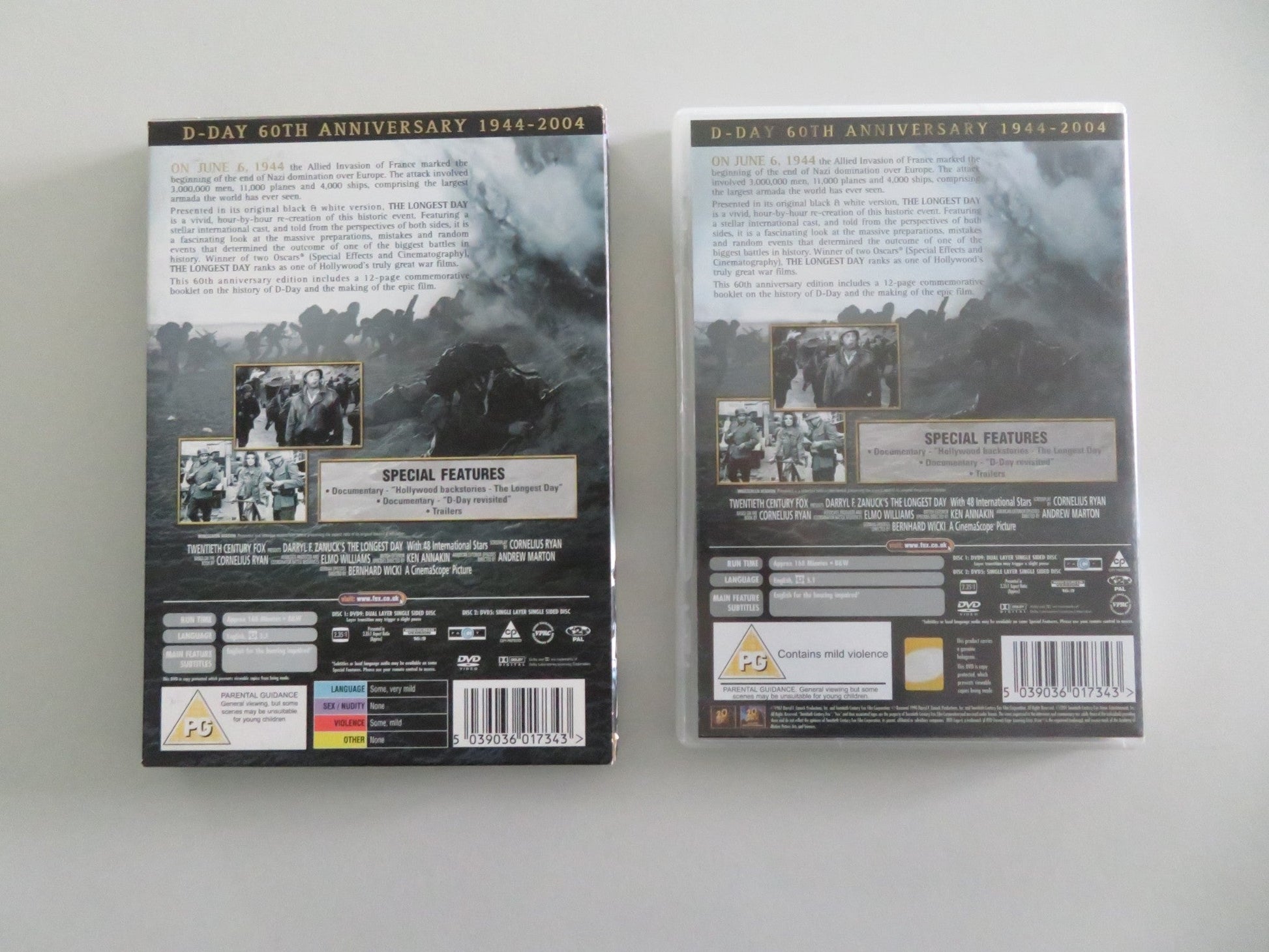 The Longest Day - 2 Disc Collector's edition (DVD) Richard Burton 1962 Region 2 Movie posters