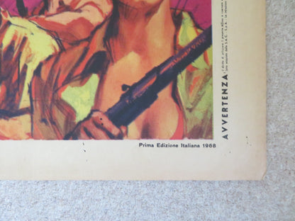 THE LONGEST HUNDRED MILES ITALIAN 2 FOGLIO POSTER DOUG MCCLURE K. ROSS 1967 Rendezvous Cinema Movie posters