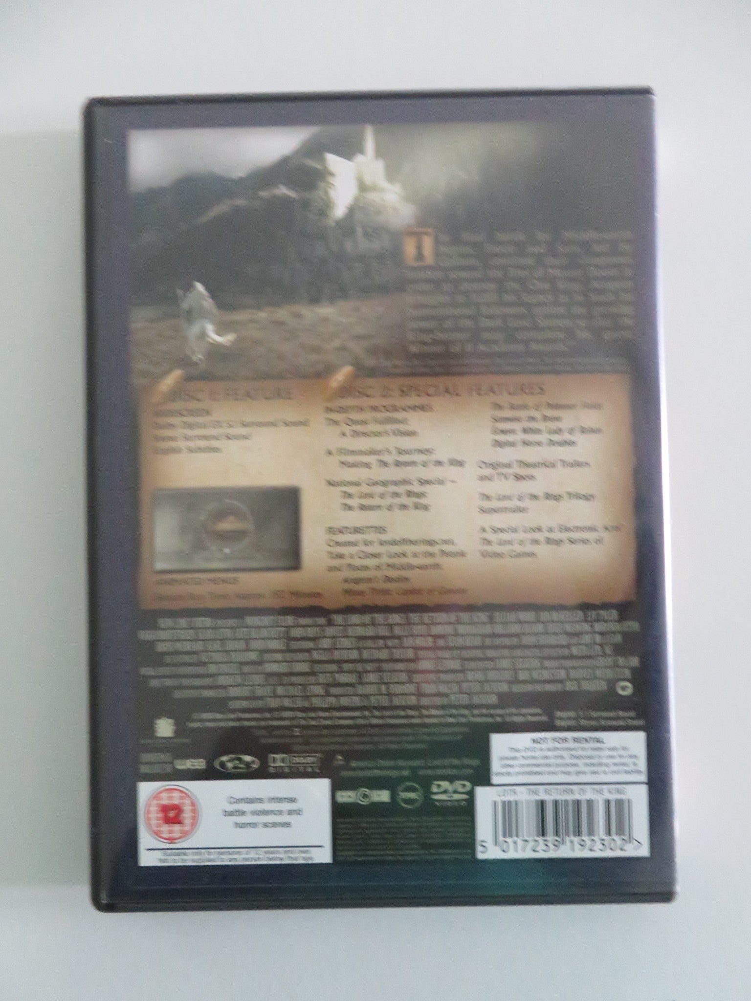 THE LORD OF THE RINGS: THE RETURN OF THE KING (DVD) SEAN ASTIN 2003 REGION 2 Movie posters