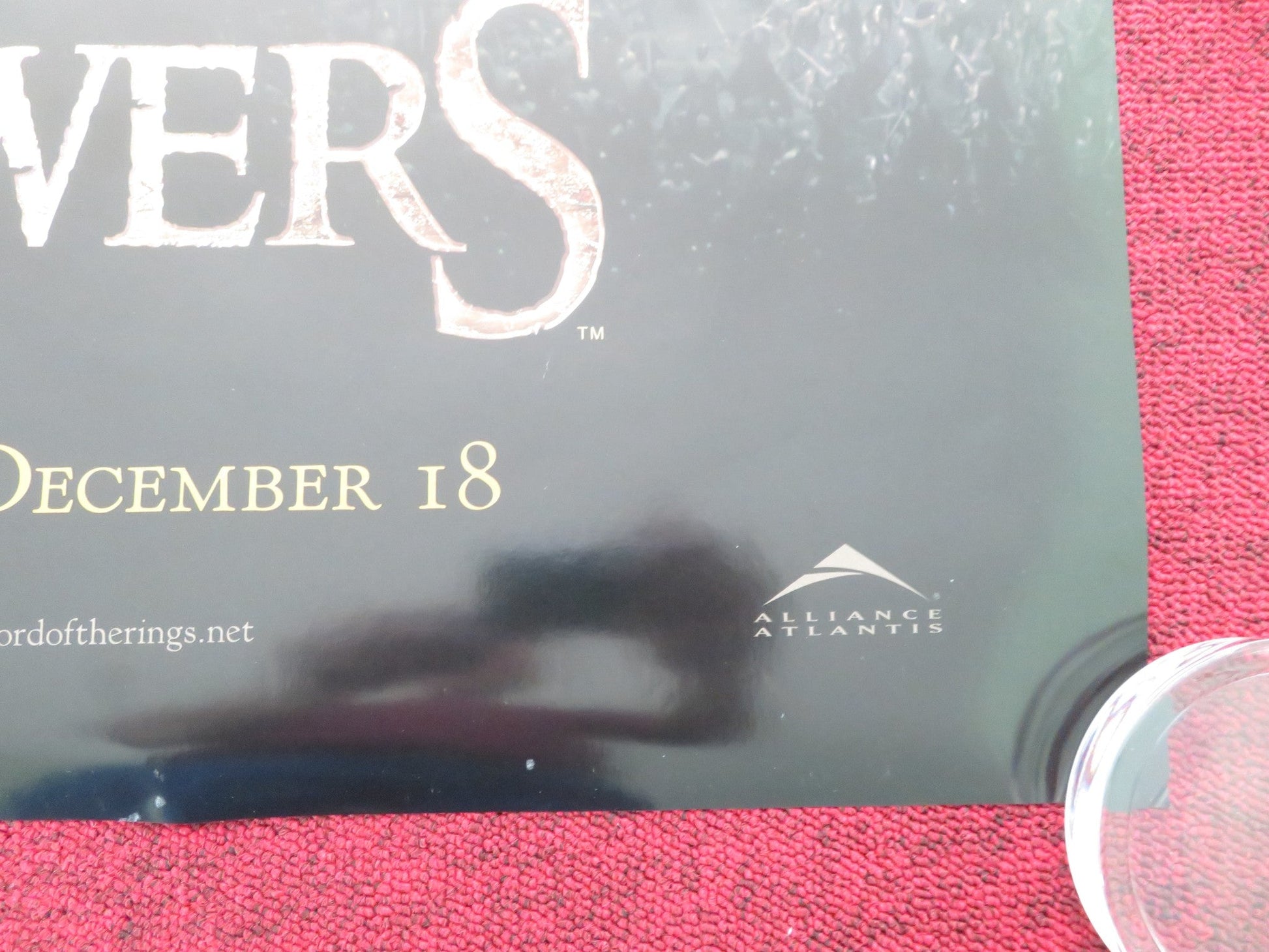 The Lord of the Rings: The Two Towers US One Sheet Rolled Poster E. Wood 2002 Movie posters