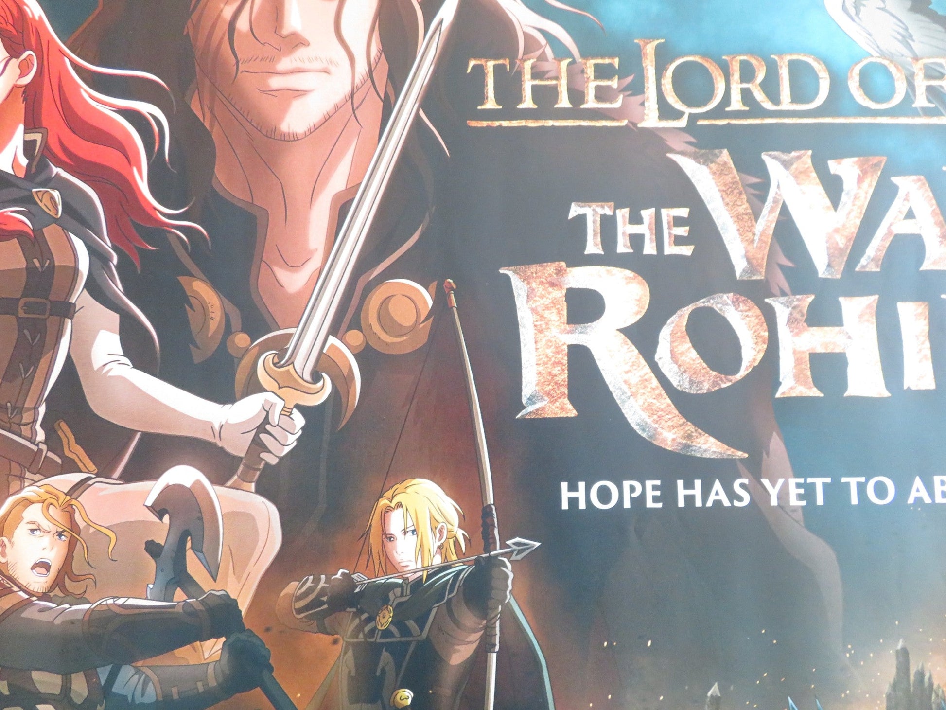 THE LORD OF THE RINGS: THE WAR OF THE ROHIRRIM - B UK QUAD ROLLED POSTER 2024 Rendezvous Cinema Movie posters