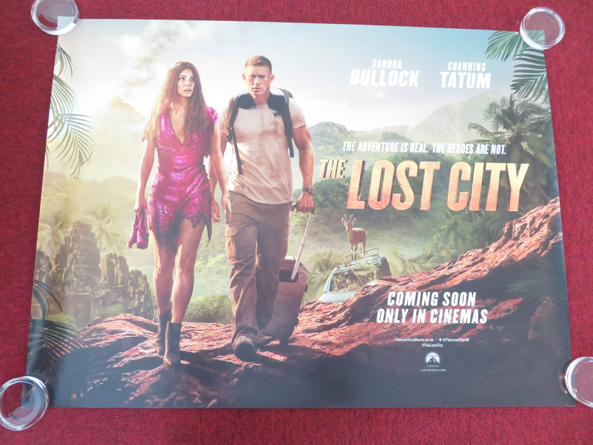 The Lost City UK Quad Rolled Poster Sandra Bullock Channing Tatum 2022 Movie posters