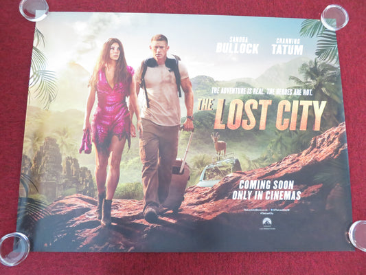 The Lost City UK Quad Rolled Poster Sandra Bullock Channing Tatum 2022 Movie posters