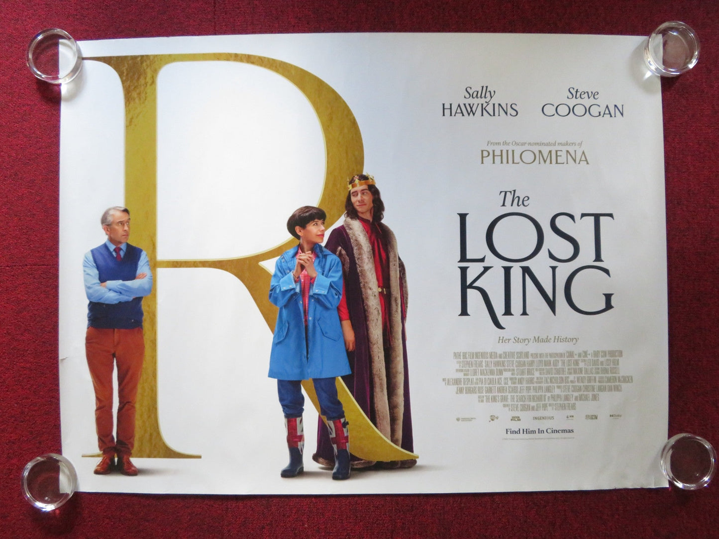 THE LOST KING UK QUAD ROLLED POSTER SALLY HAWKINS STEVE COOGAN 2022 Rendezvous Cinema Movie posters
