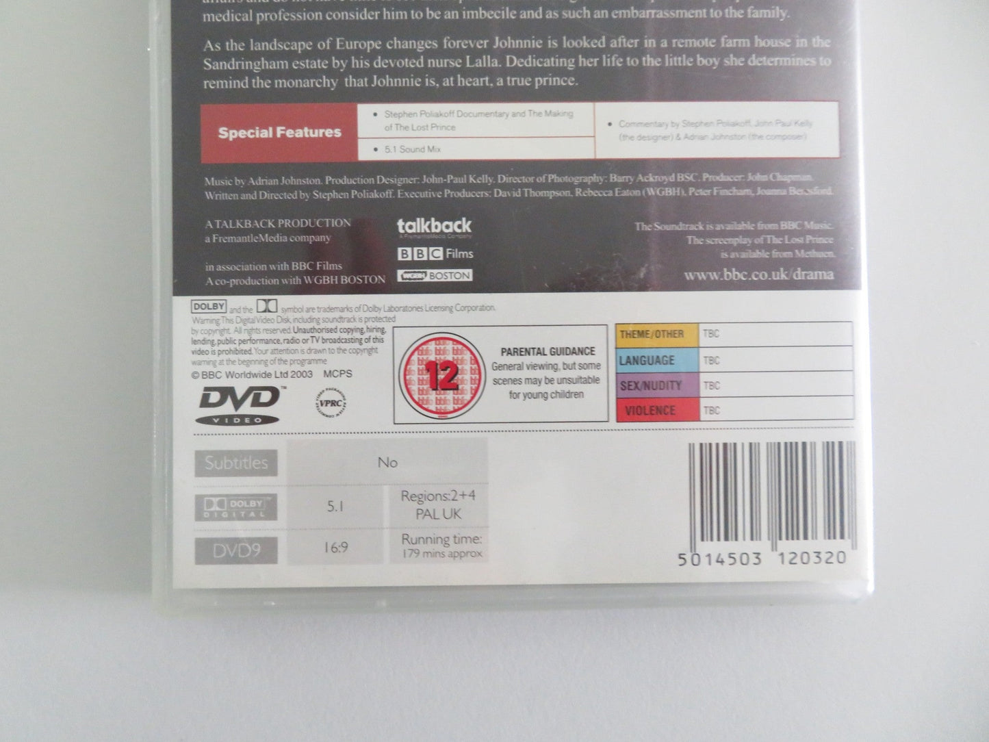 THE LOST PRINCE (DVD) GINA MCKEE TOM HOLLANDER 2003 REGION 2, 4 Movie posters