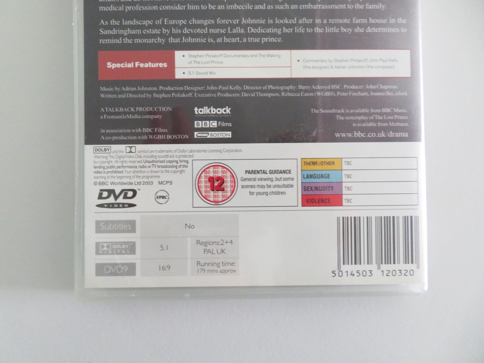 THE LOST PRINCE (DVD) GINA MCKEE TOM HOLLANDER 2003 REGION 2, 4 Movie posters