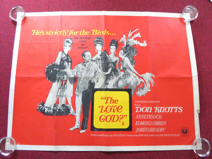 THE LOVE GOD? UK QUAD ROLLED POSTER DON KNOTTS ANNDE FRANCIS 1969 Rendezvous Cinema Movie posters
