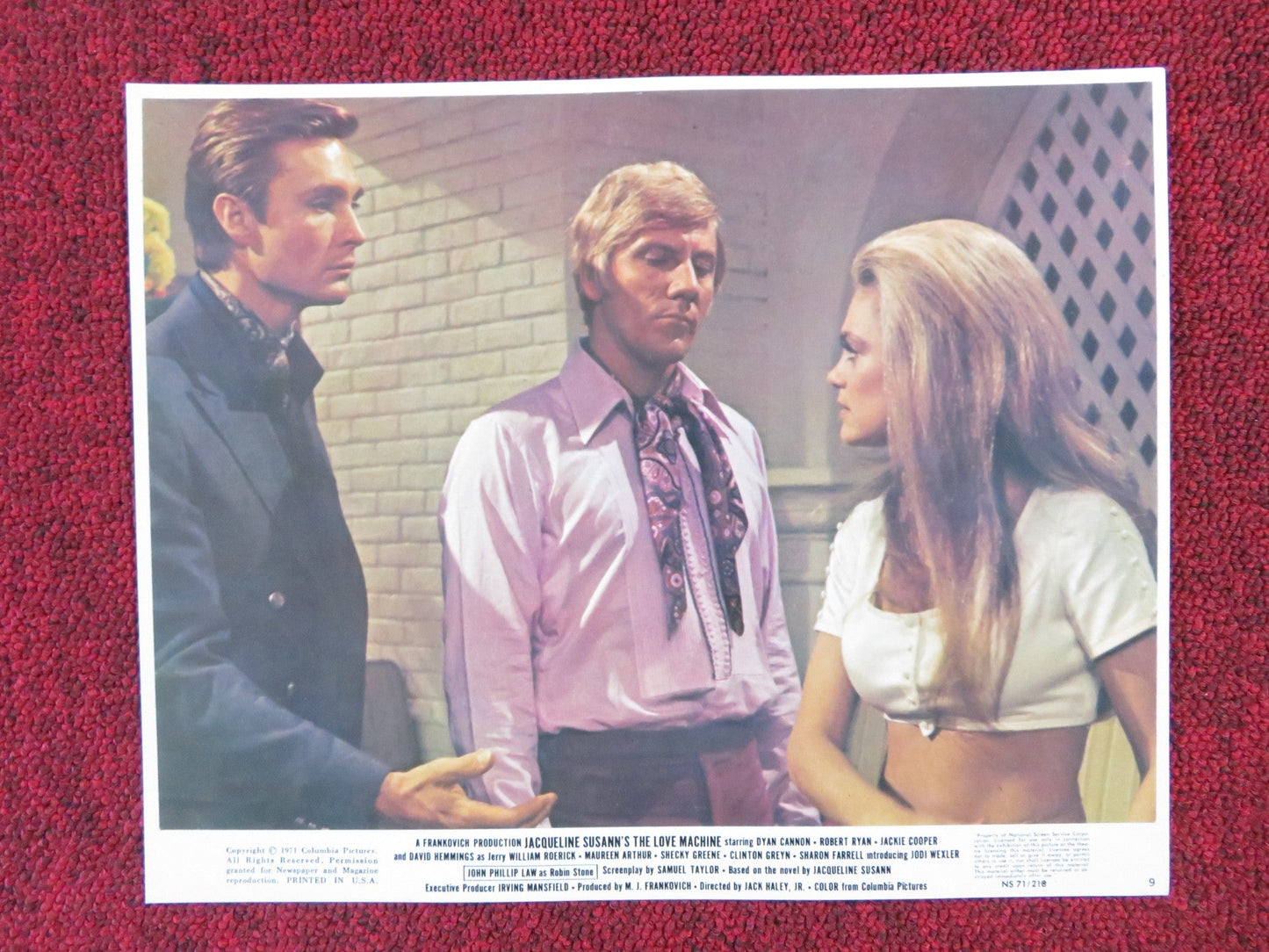 THE LOVE MACHINE - 9 LOBBY CARD DYAN CANNON ROBERT RYAN 1971 Rendezvous Cinema Movie posters