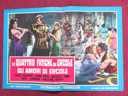 THE LOVES OF HERCULES - B ITALIAN FOTOBUSTA POSTER JAYNE MANSFIELD 1960 Rendezvous Cinema Movie posters