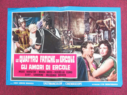 THE LOVES OF HERCULES - E ITALIAN FOTOBUSTA POSTER JAYNE MANSFIELD 1960 Rendezvous Cinema Movie posters