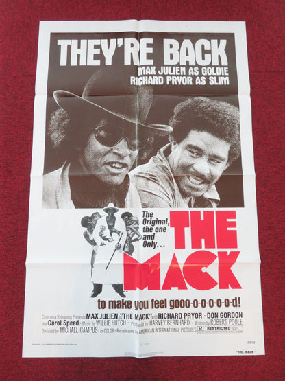 The Mack Folded US One Sheet Poster Richard Pryor Max Julien 1977 Movie posters