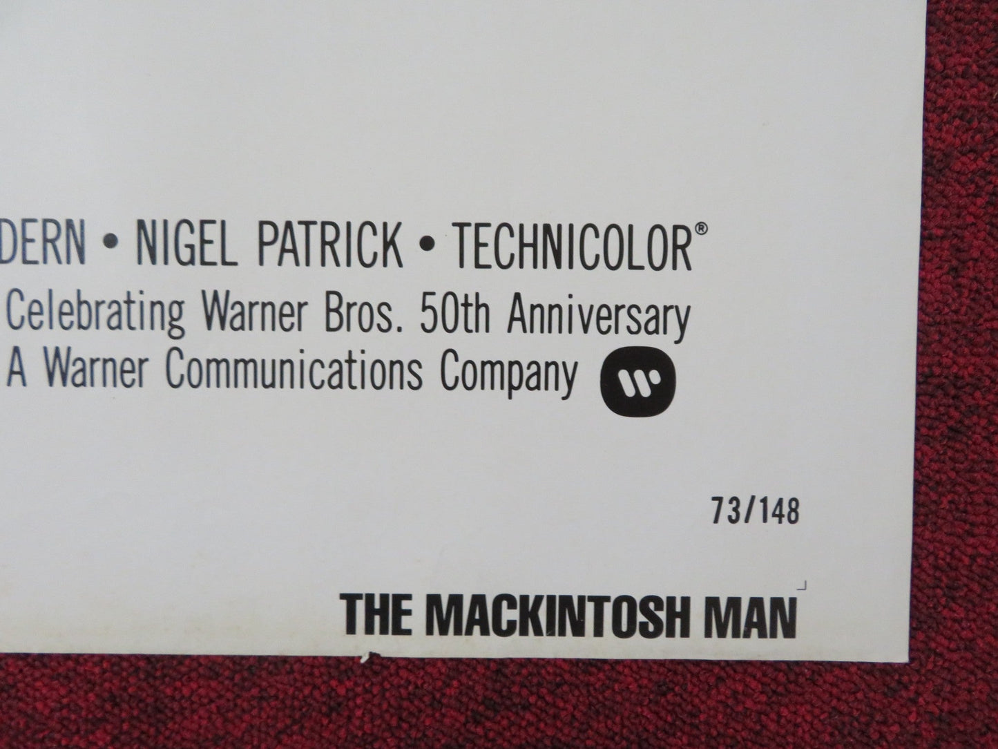 THE MACKINTOSH MAN FOLDED US ONE SHEET POSTER PAUL NEWMAN JAMES MASON 1973 Rendezvous Cinema Movie posters