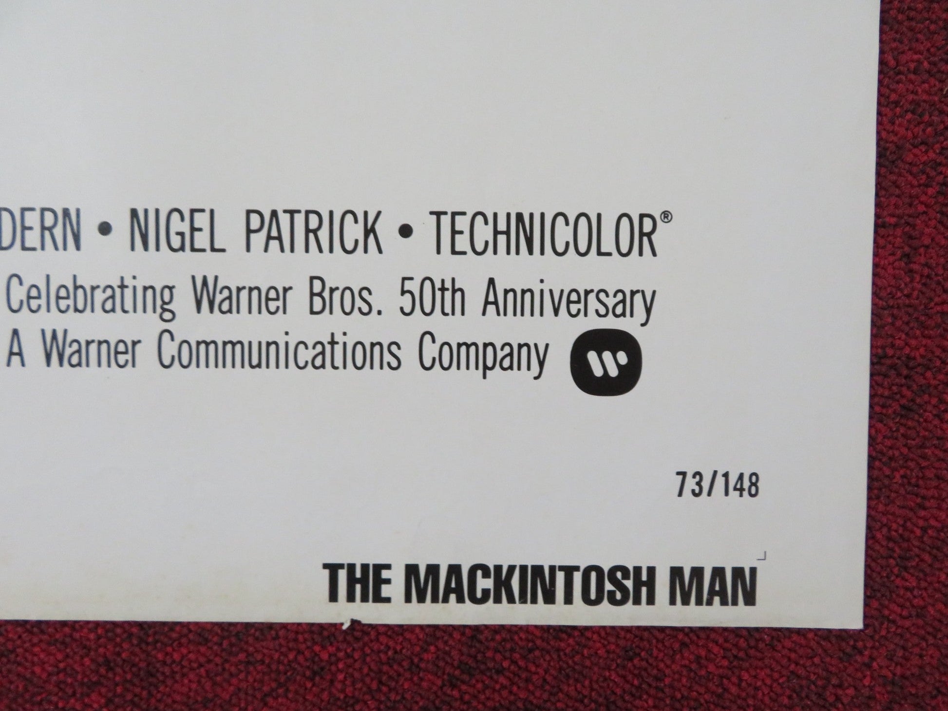 THE MACKINTOSH MAN FOLDED US ONE SHEET POSTER PAUL NEWMAN JAMES MASON 1973 Rendezvous Cinema Movie posters