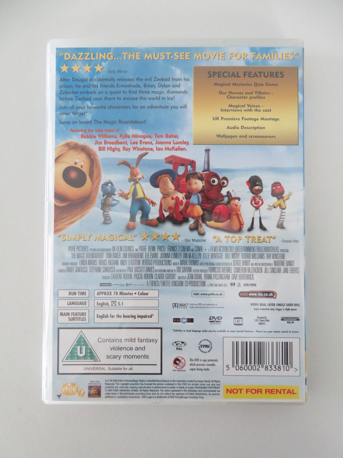The Magic Roundabout (DVD) Dave Borthwick, Jean Duval 2004 Region 2 Movie posters